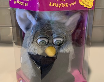 TOMY Furby ファービー　グレー＆ブラック Furby/ファービー・グレー×ブラック・TOMY/トミー・日本語ver