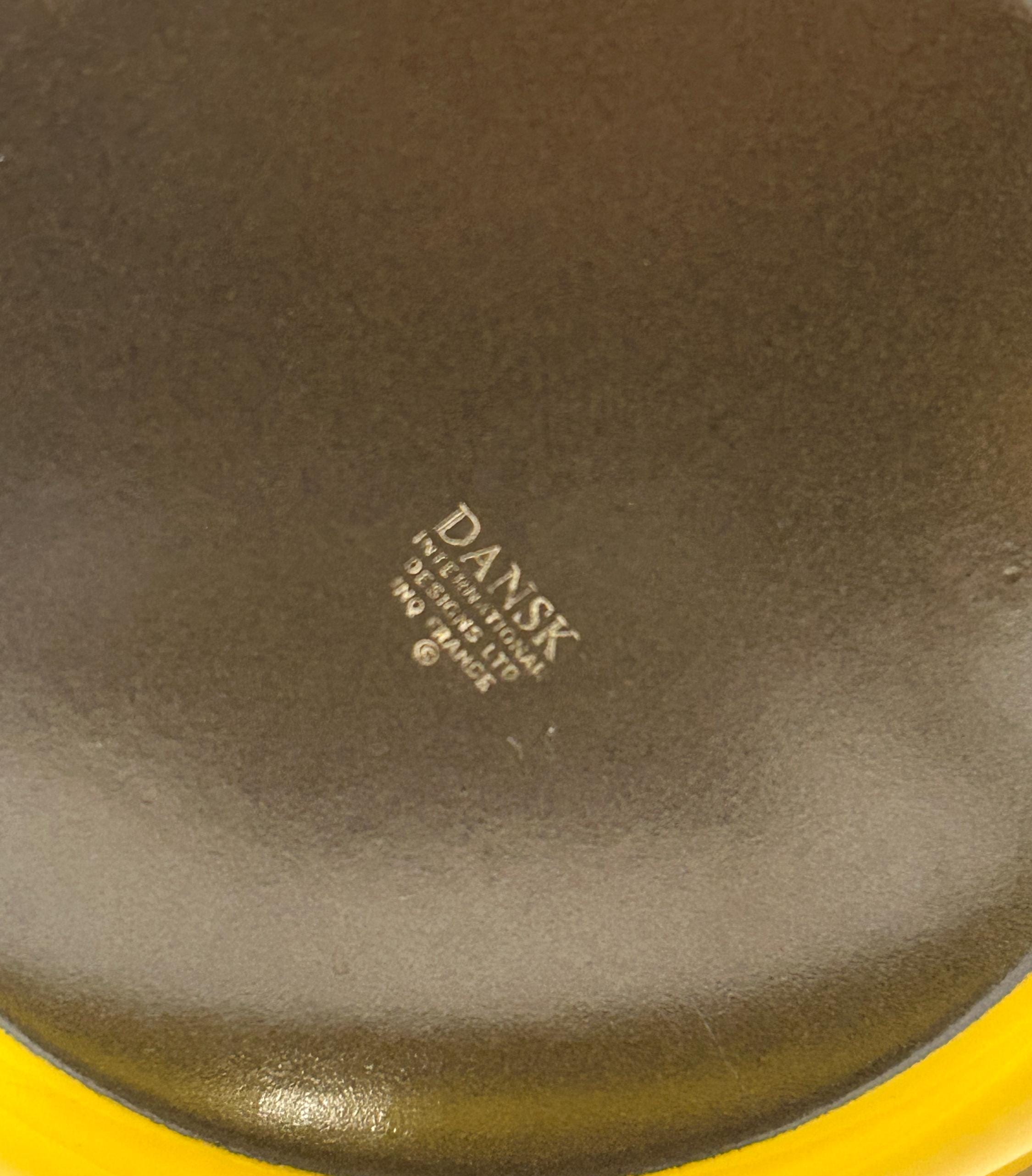 Dansk Kobenstyle Kasserolle 2 Qt - Gelbe Emaille Bräter Mit Deckel