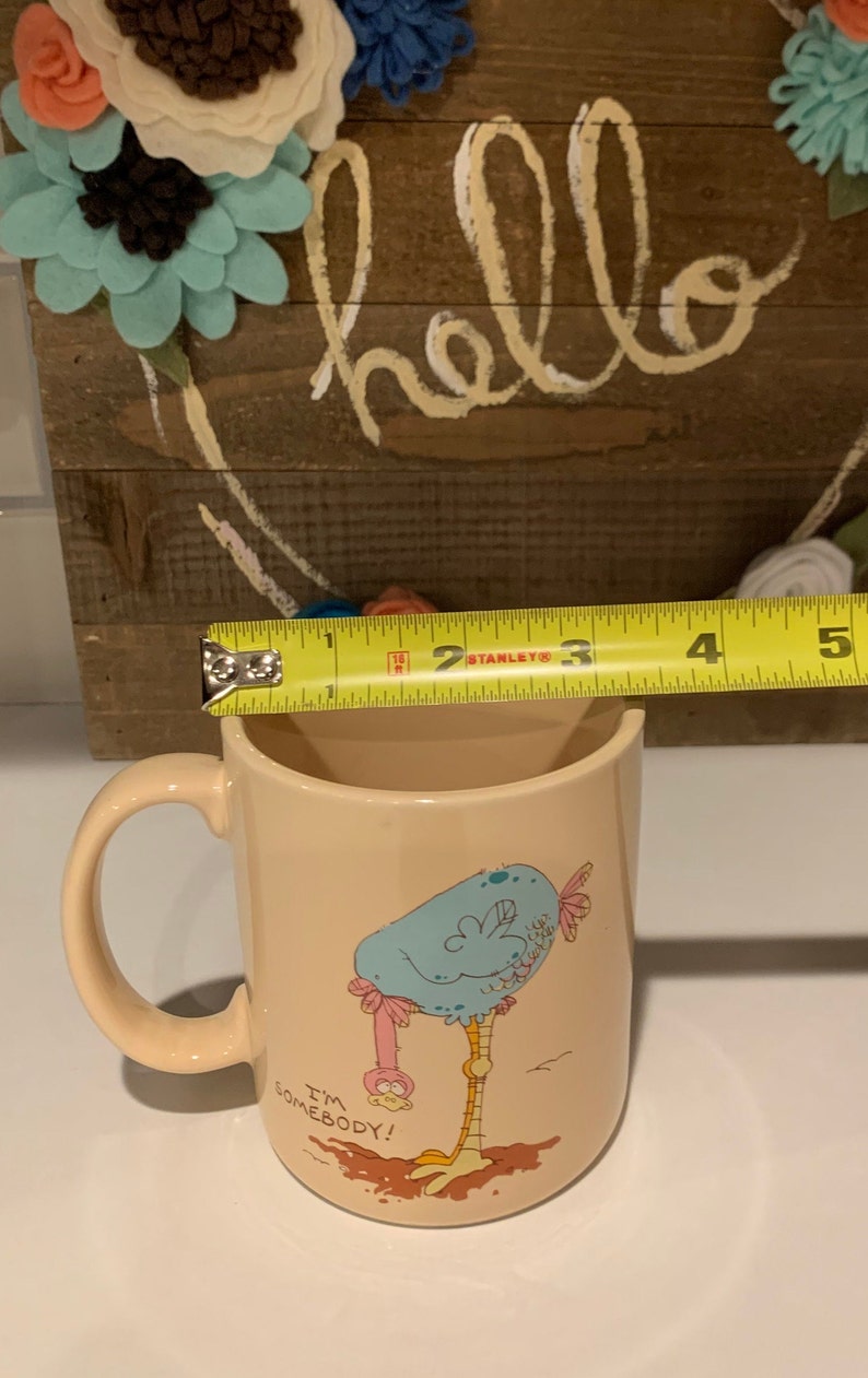 Vintage Hallmark Coffee Mug Ostrich Head in the Ground im Somebody