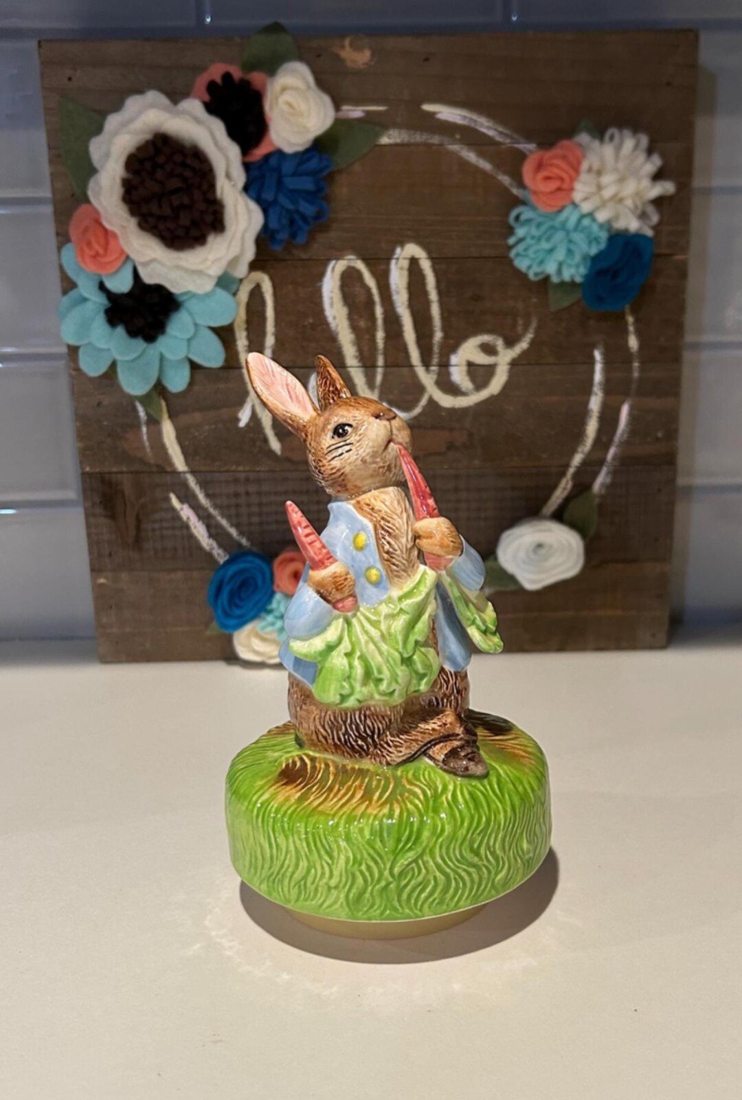 Beatrix Potter Ceramic Music Box | Peter Rabbit From the Tale of Peter ...