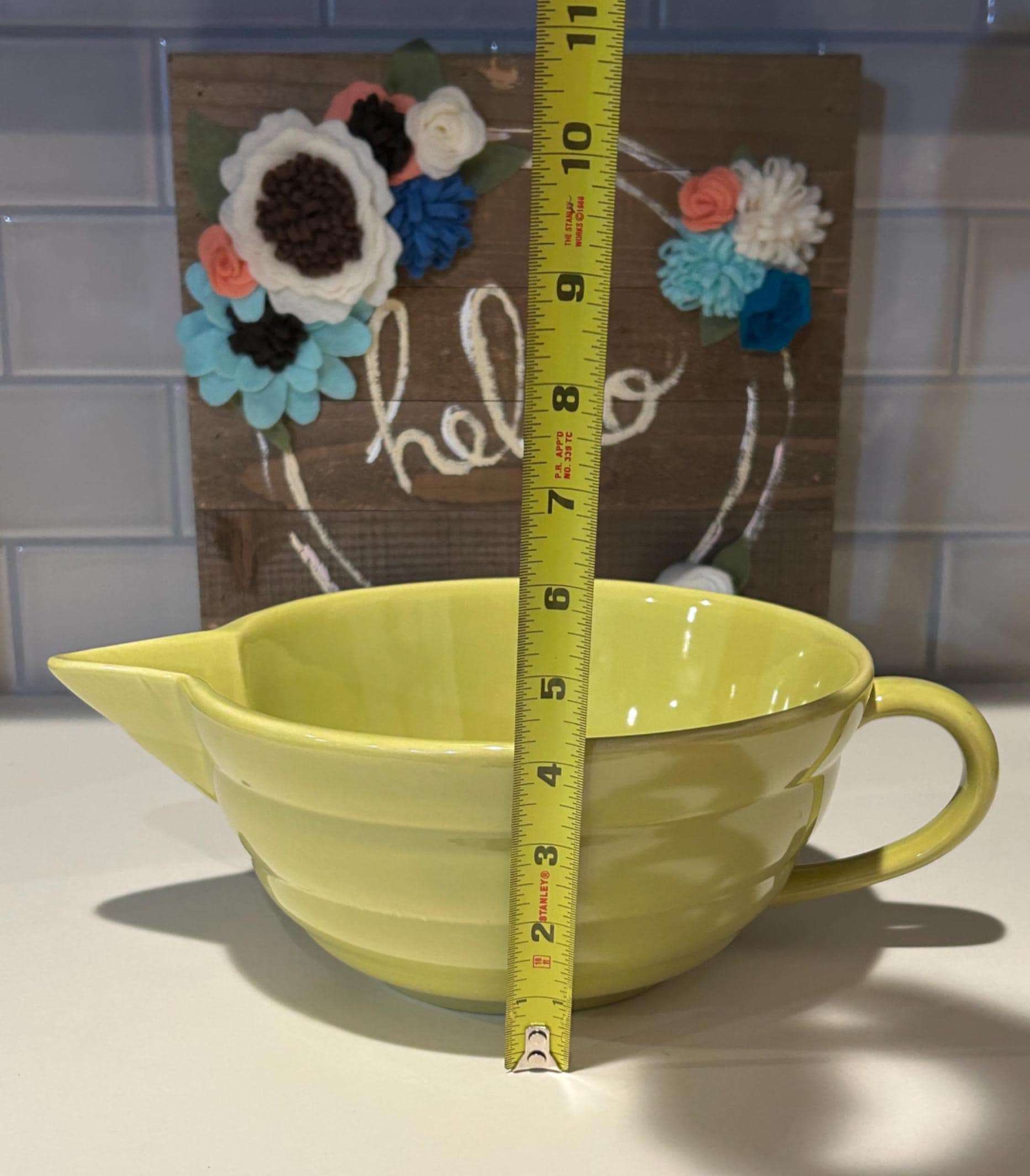 Vintage Bauer Pottery Chartreuse Gloss Pastel Batter Bowl - Etsy