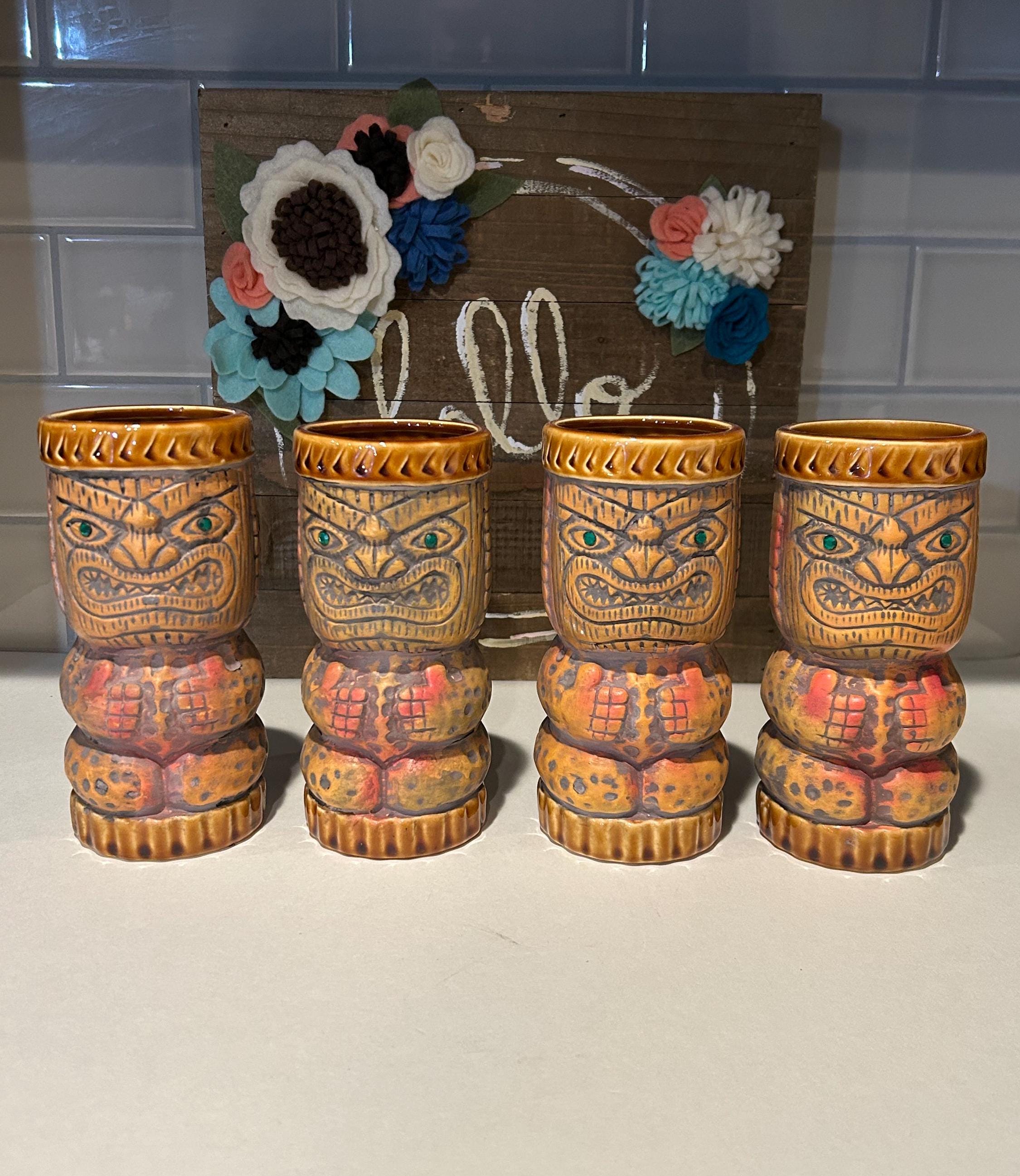 Rare Vintage Tiki Mugs - Etsy