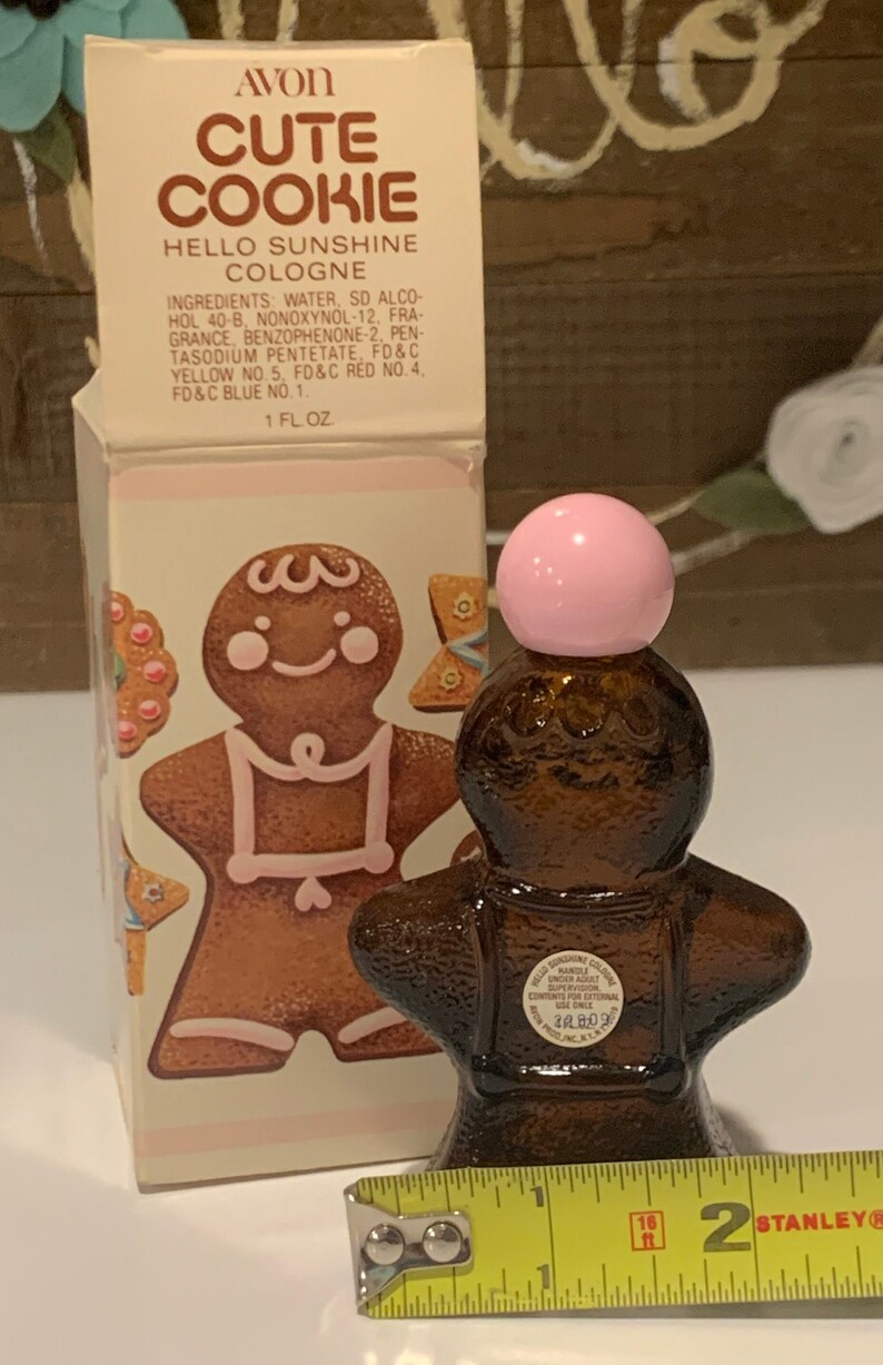 Avon Gingerbread Man Perfume Avon Cute Cookie Gingerbread Etsy