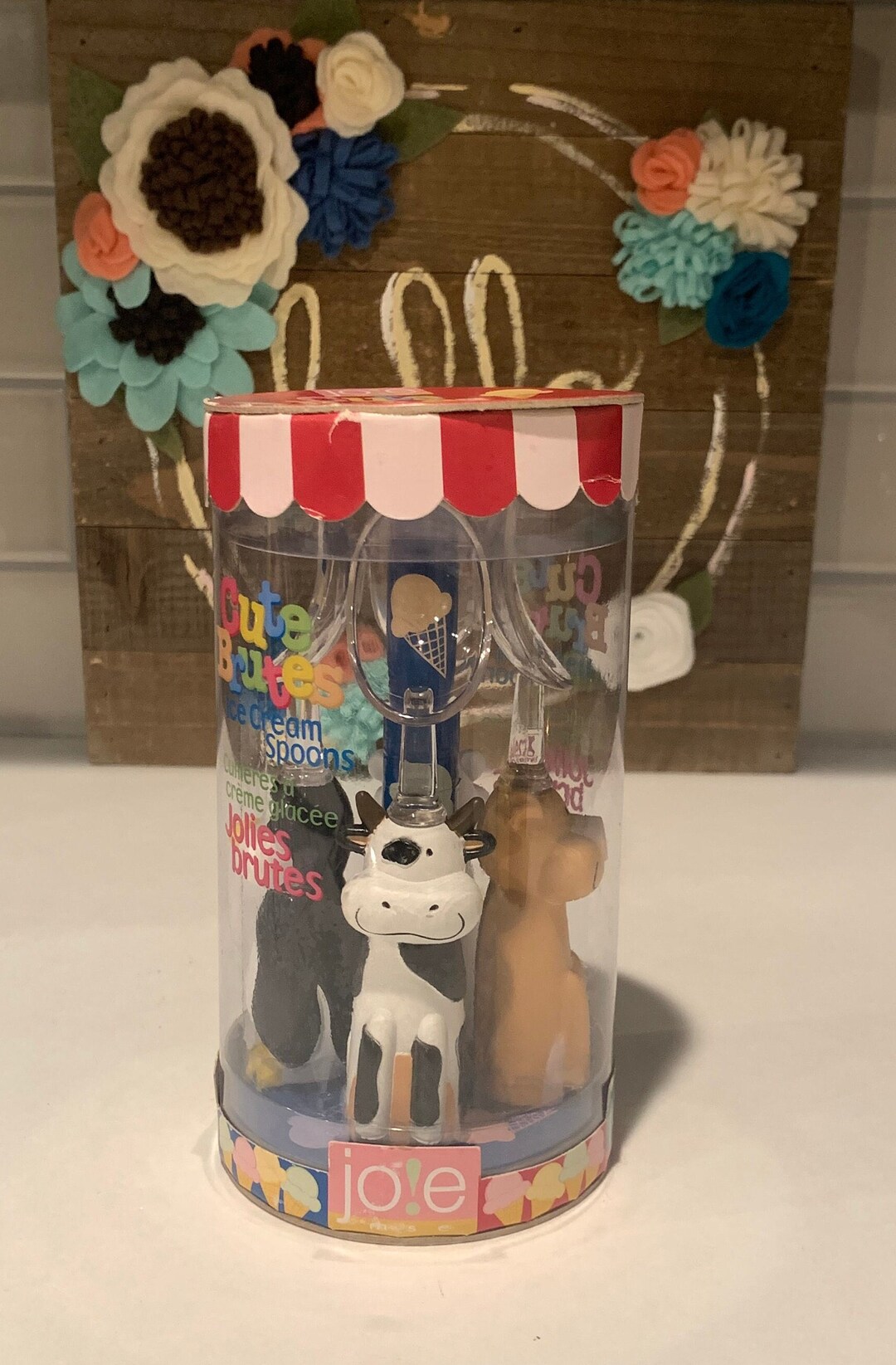 Jolies Brutes Ice Cream Spoons Cute Brutes Animal Ice Cream Spoons Ice