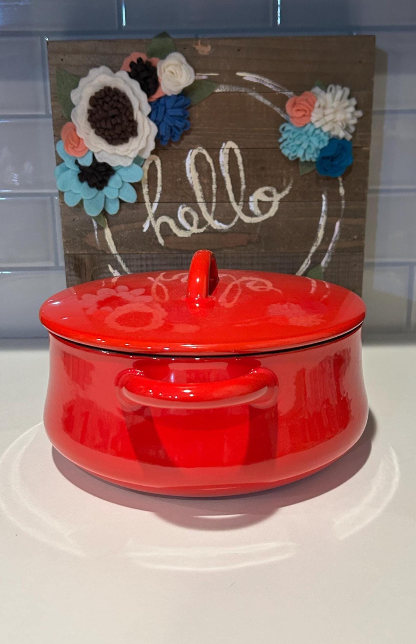 DANSK オーブンディッシュ　レッド　中古 DANSK Red Enamel Casserole Bistro Pot | Vintage DANSK Cookware - Etsy