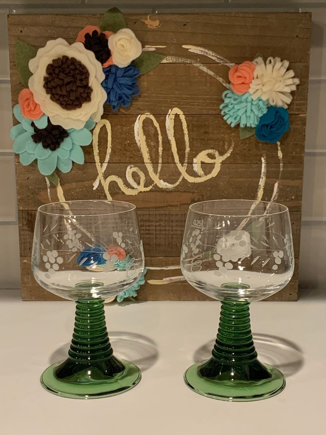 Ruwer green Stem Water Goblet by SCHOTTZWIESEL Etsy