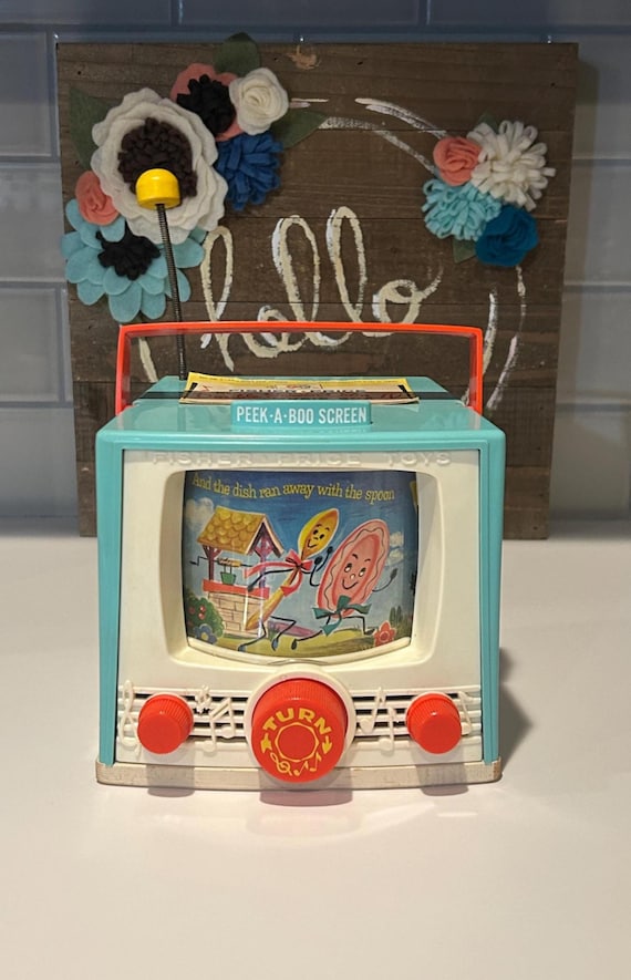 60's vintage「FISHER PRICE」ピーカブー　TV オルゴール 60´s vintage「FISHER PRICE」ピーカブー TV オルゴール