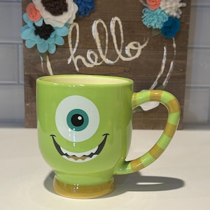 Mike Wazowski Grün 20 Unzen Kaffeetasse Becher | Sammler Kaffeebecher | Monster-Kaffeebecher