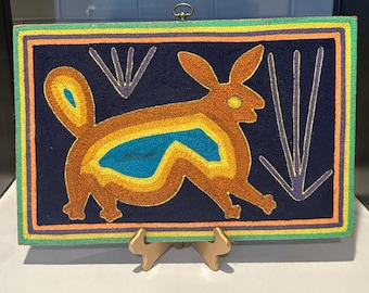 Huichol Yarn Mexican Folk Art Wall Hanging