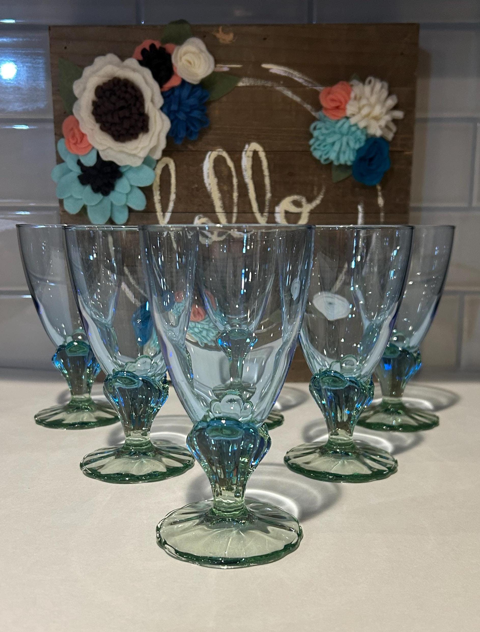 wine stemless glasses Arthur Court Fleur de Lis Stemless Wine Glasses