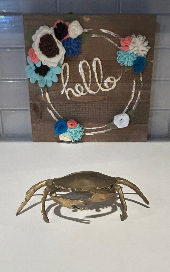 Brass Crab Trinket Box | Engagement Ring Box | Cra