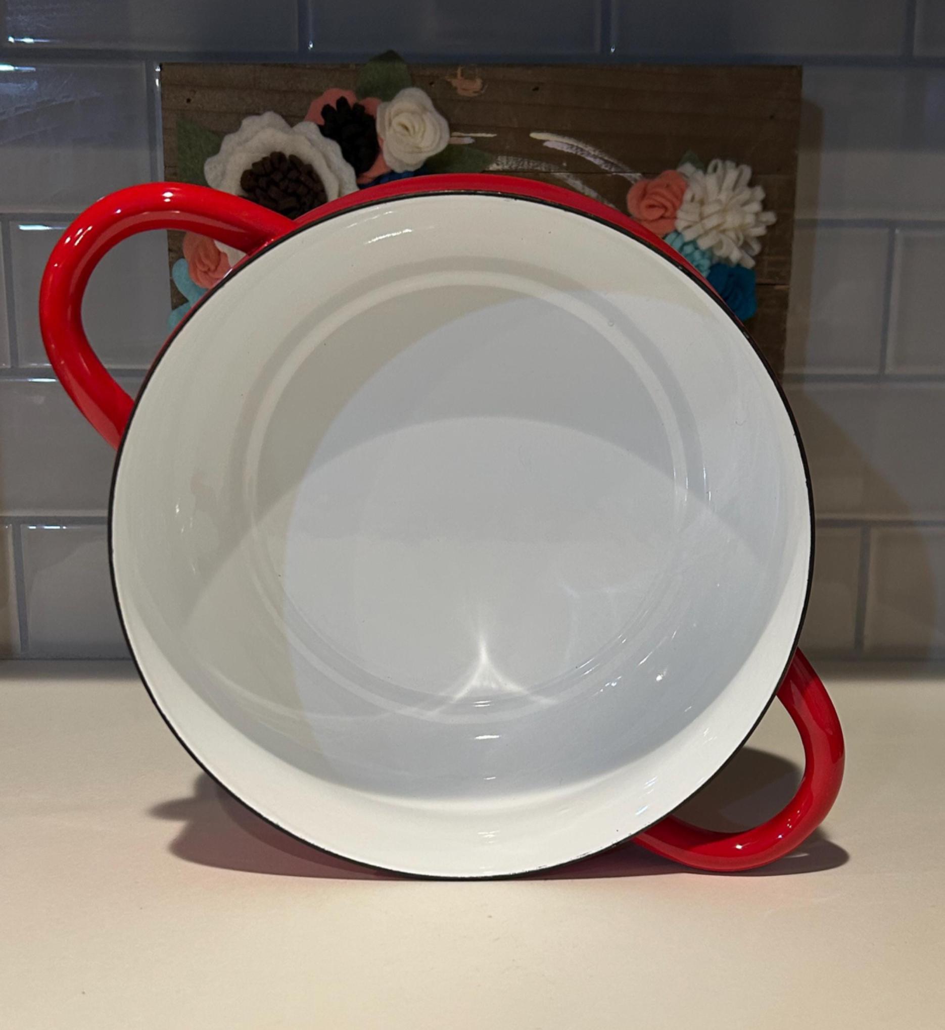 DANSK Red Enamel Casserole Bistro Pot | Vintage DANSK Cookware - Etsy