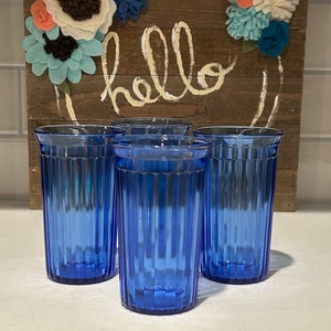 Hazel Atlas Blue Glassware - Etsy