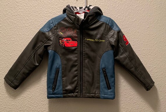 lightning mcqueen faux leather jacket