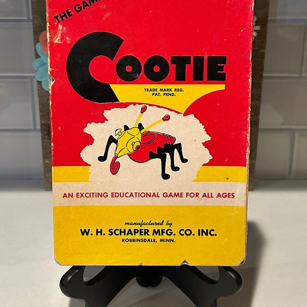 The Game of Cootie by William H. Schaper | Vintage Family Board Games | Collectable Board Games