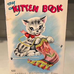 My Kitten Book 1963 | Vintage Kitten  Illustrations | Sweet vintage Cat Book | Collectable Books