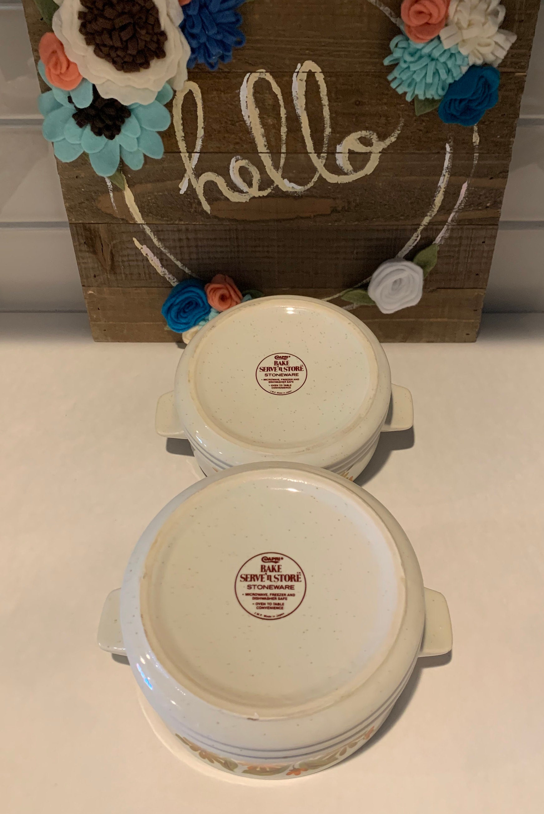 Vintage Bake Serve 'N Store Covered Stoneware Etsy