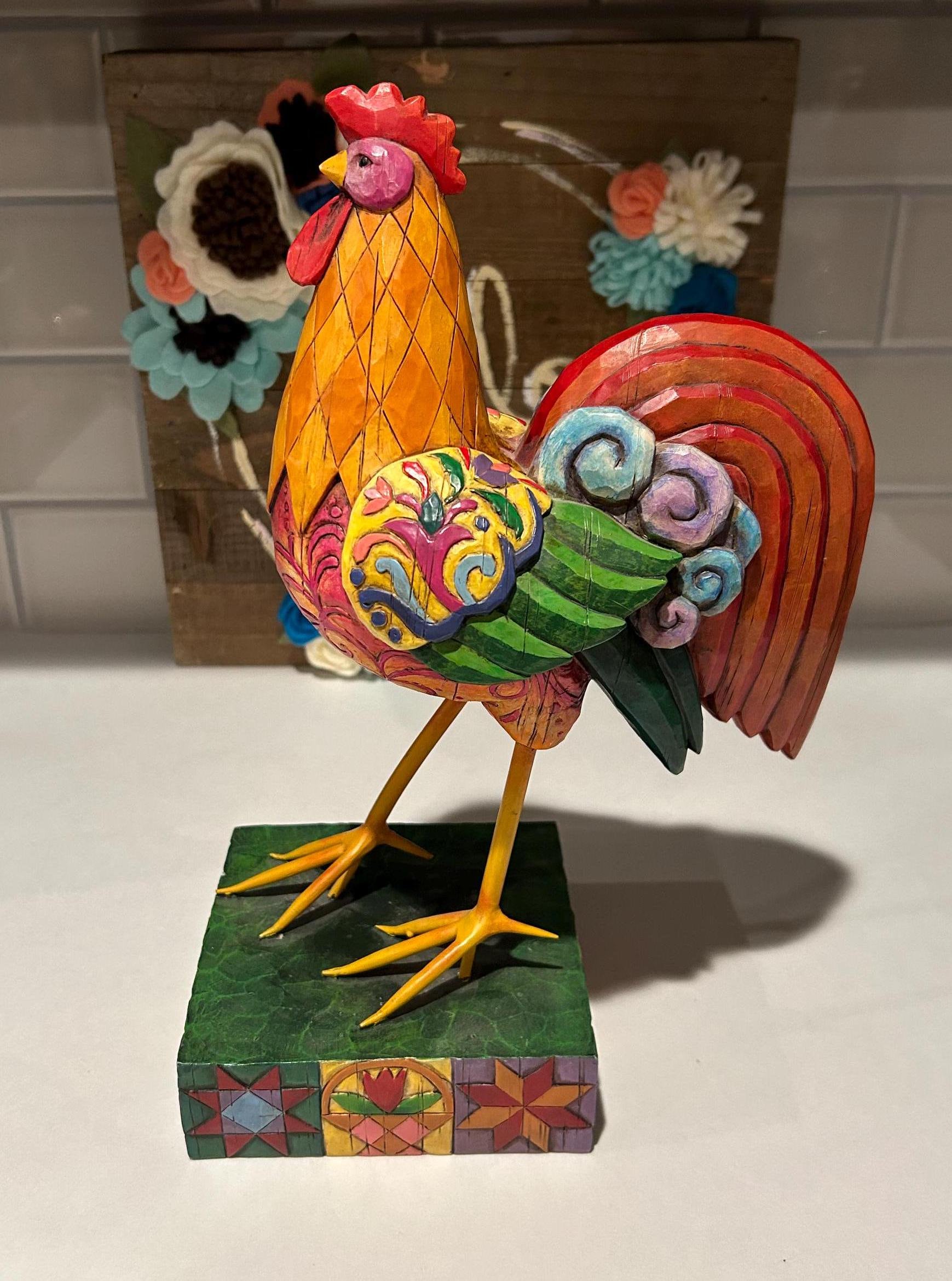 Jim Shore Rooster Figurine - Heartwood Creek Collectable Kitchen
