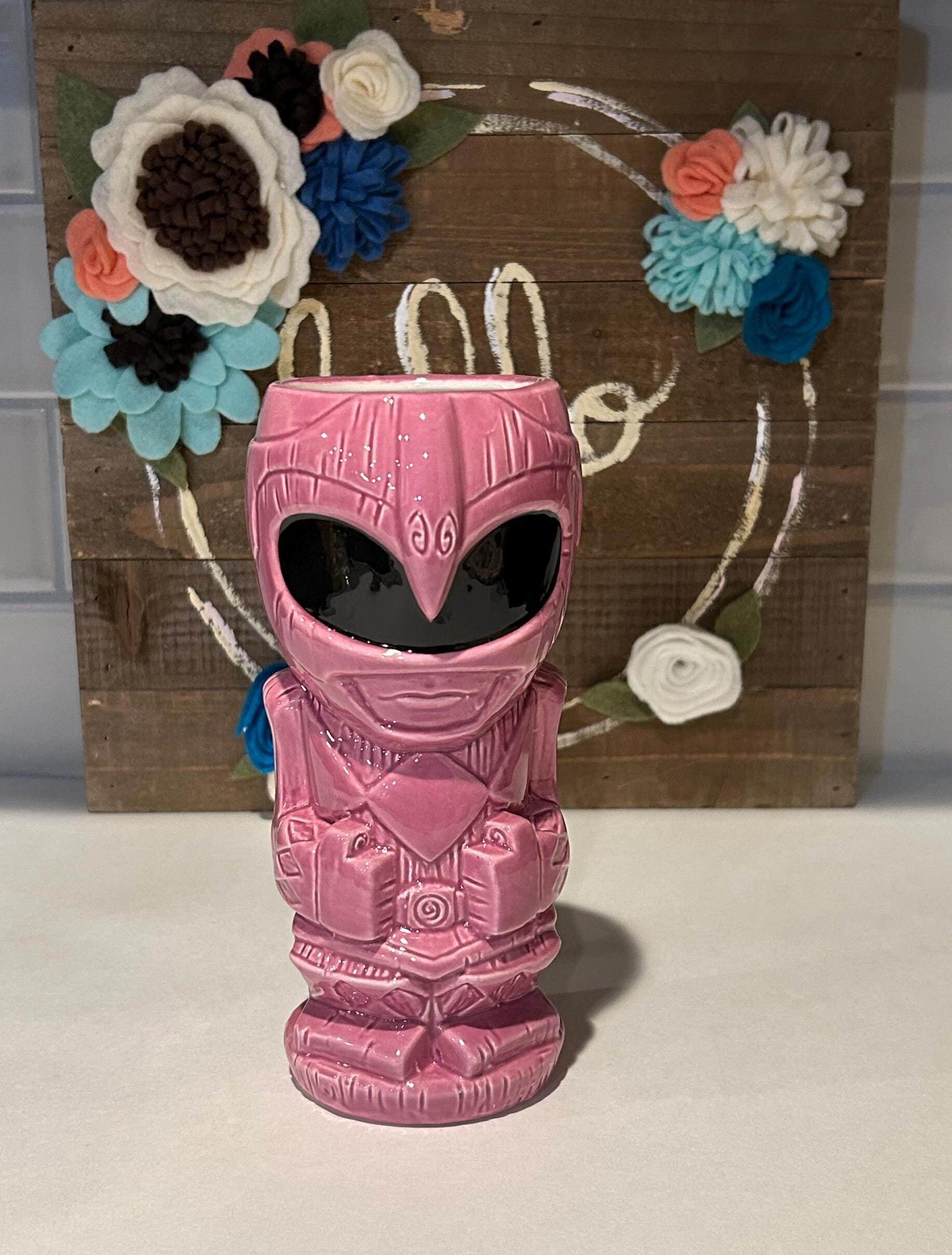 Pink Creative Geeki Tikis Power Ranger Mug | Collectable Pink Tiki