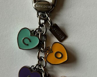 Authentic Coach  Multicolor Enamel Butterfly Key Chain Ring Fob Bag Charm | Collectable Coach Butterfly Key Chain Fob
