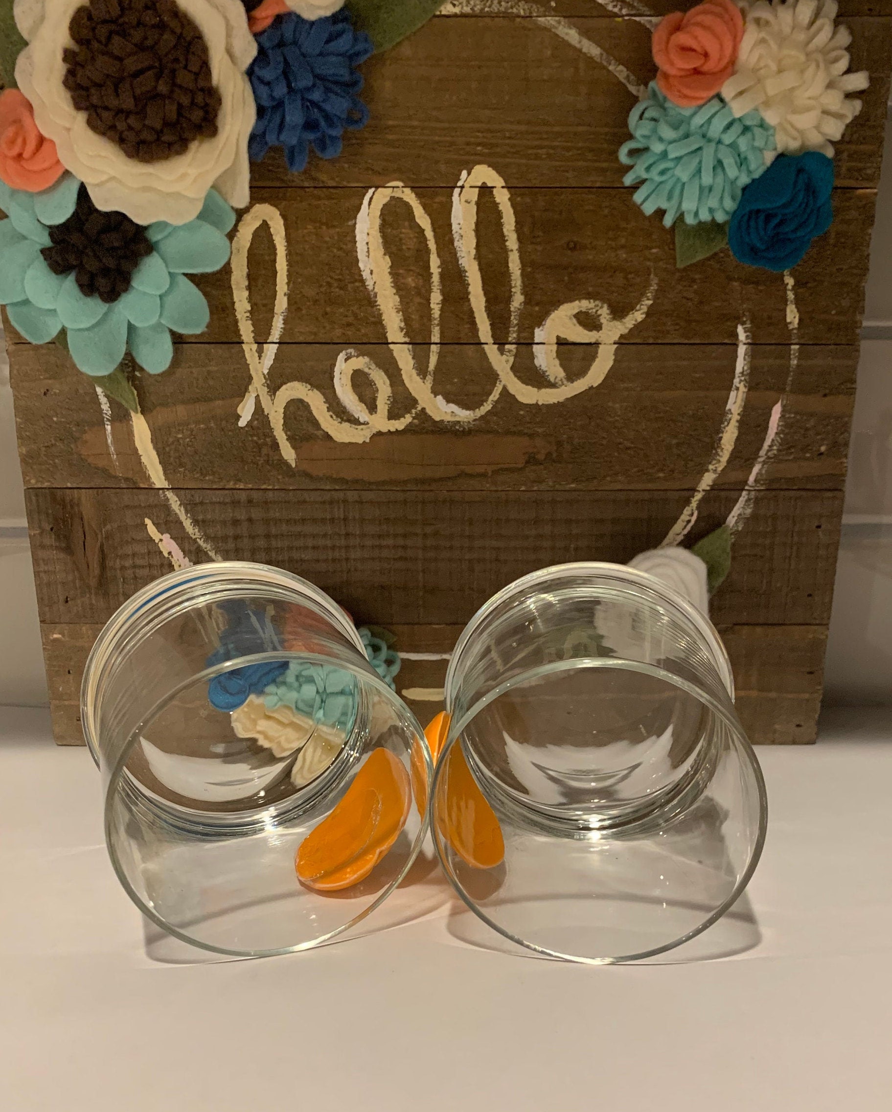 Juice Glasses Fun Drinking Glasses Drinking Glass With - Etsy