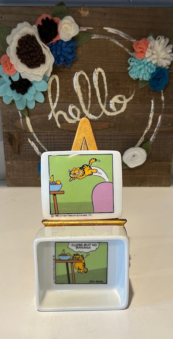 Vintage Garfield Trinket Box | Garfield Lover Gift