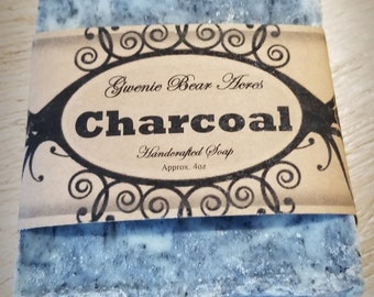 Natural Charcoal Olive Oil Bar Soap