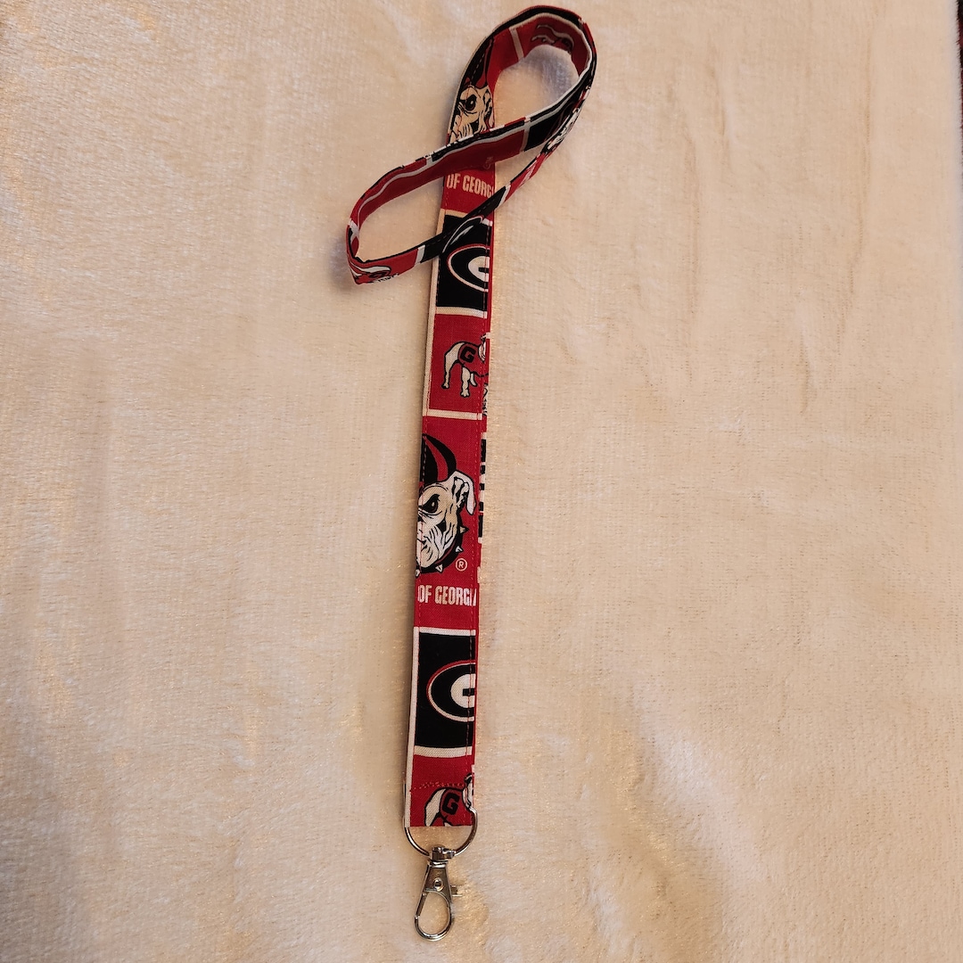UGA Lanyard, Ga Bulldog Lanyard, College Lanyard, Football Lanyard