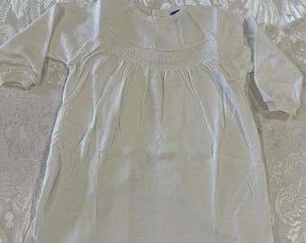 Vintage BONDS All Cotton Bondset white longsleeve Nightgown Nightie Size 00 baby Made in Australia