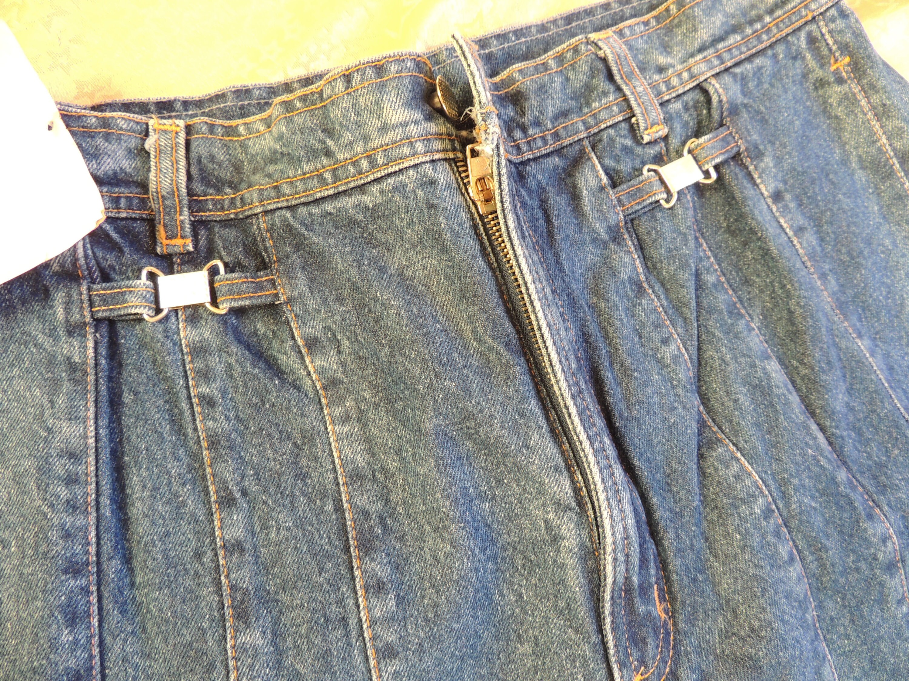 Corfu Panel Jeans Pants Womens Vintage 