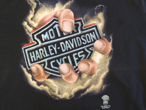 Vintage Harley Davidson Clothes 1980's 3D Emblem … - image 2