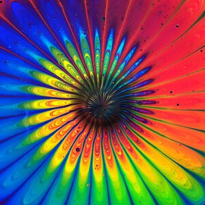 Cross-stitch Pattern PDF Format Full Coverage - Rainbow Flower by Fiona Art DMC - Free Shipping, Instant Download and Print