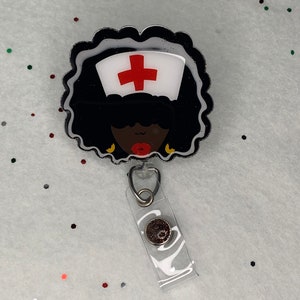 African American Nurse Badge Reel -  Australia