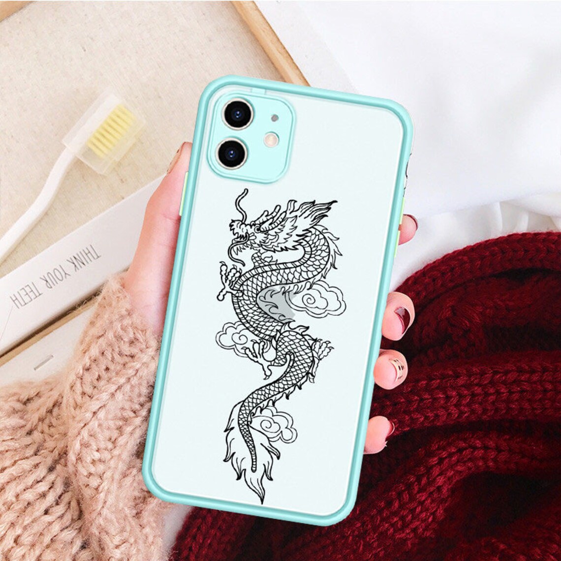 Retro iPhone Dragon Phone Case for iPhone 12 7 8 Plus X XR XS Etsy