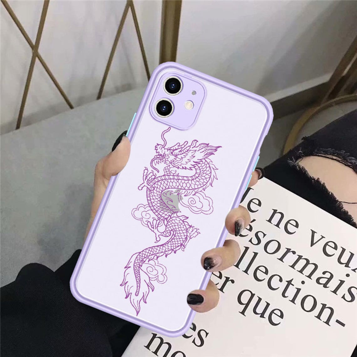 Retro iPhone Dragon Phone Case for iPhone 12 7 8 Plus X XR XS Etsy