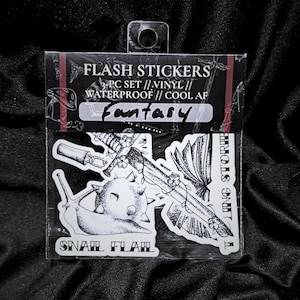 Flash Pack - Naklejki fantasy Dungeons and Dragons, Flash Art Tattoo