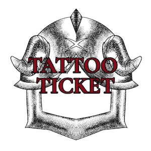 Tattoo Ticket - Senshi - Downloadable Tattoo Designs  // Tattoo Art, DunMeshi, Dungeon Meshi, Delicious in Dungeon