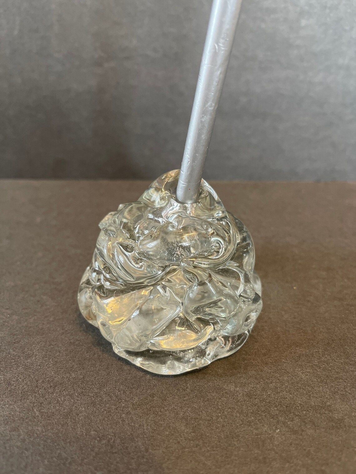 Vintage Hand Blown Glass Pen/ Pencil Holder Etsy