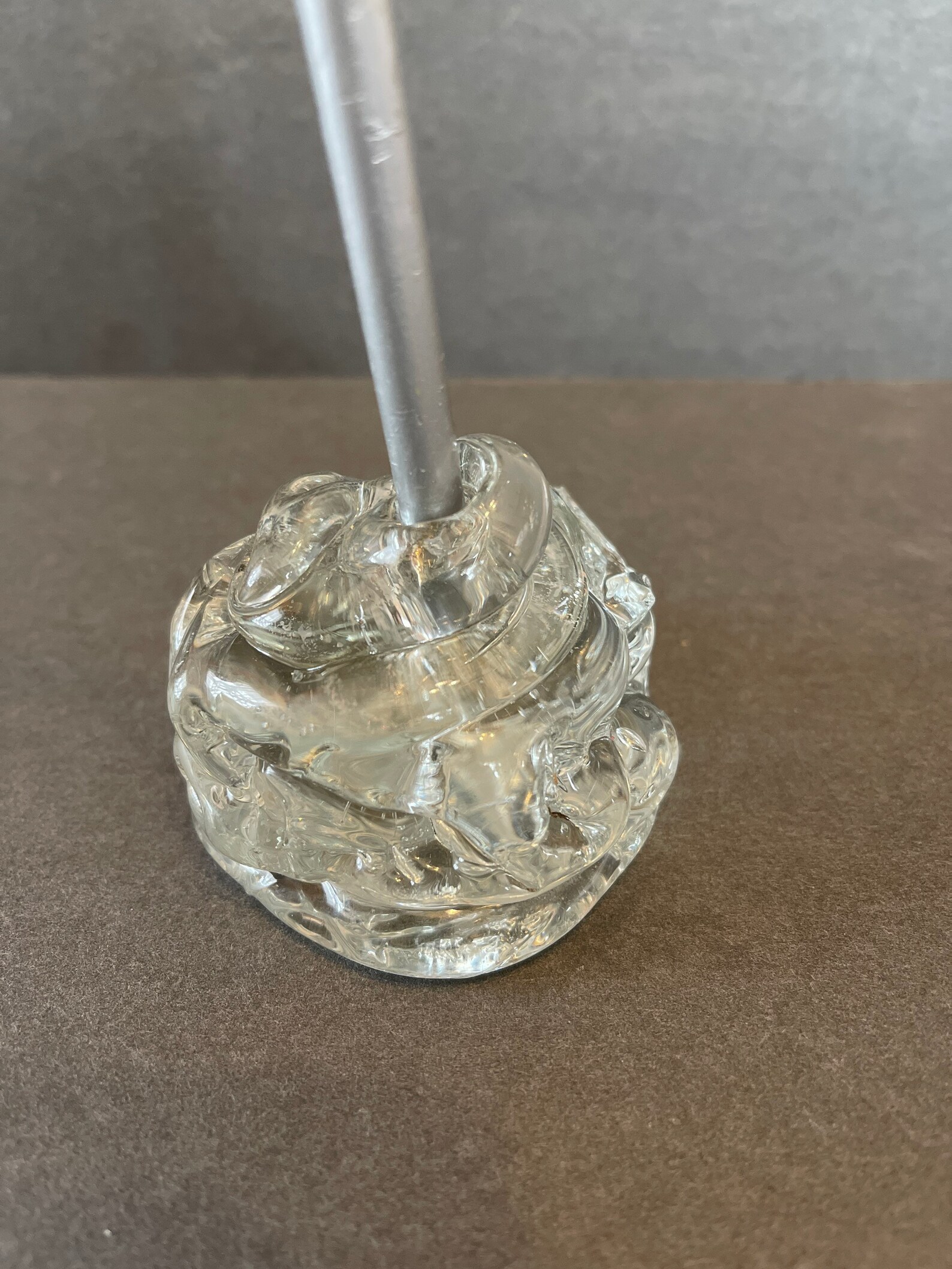 Vintage Hand Blown Glass Pen/ Pencil Holder Etsy