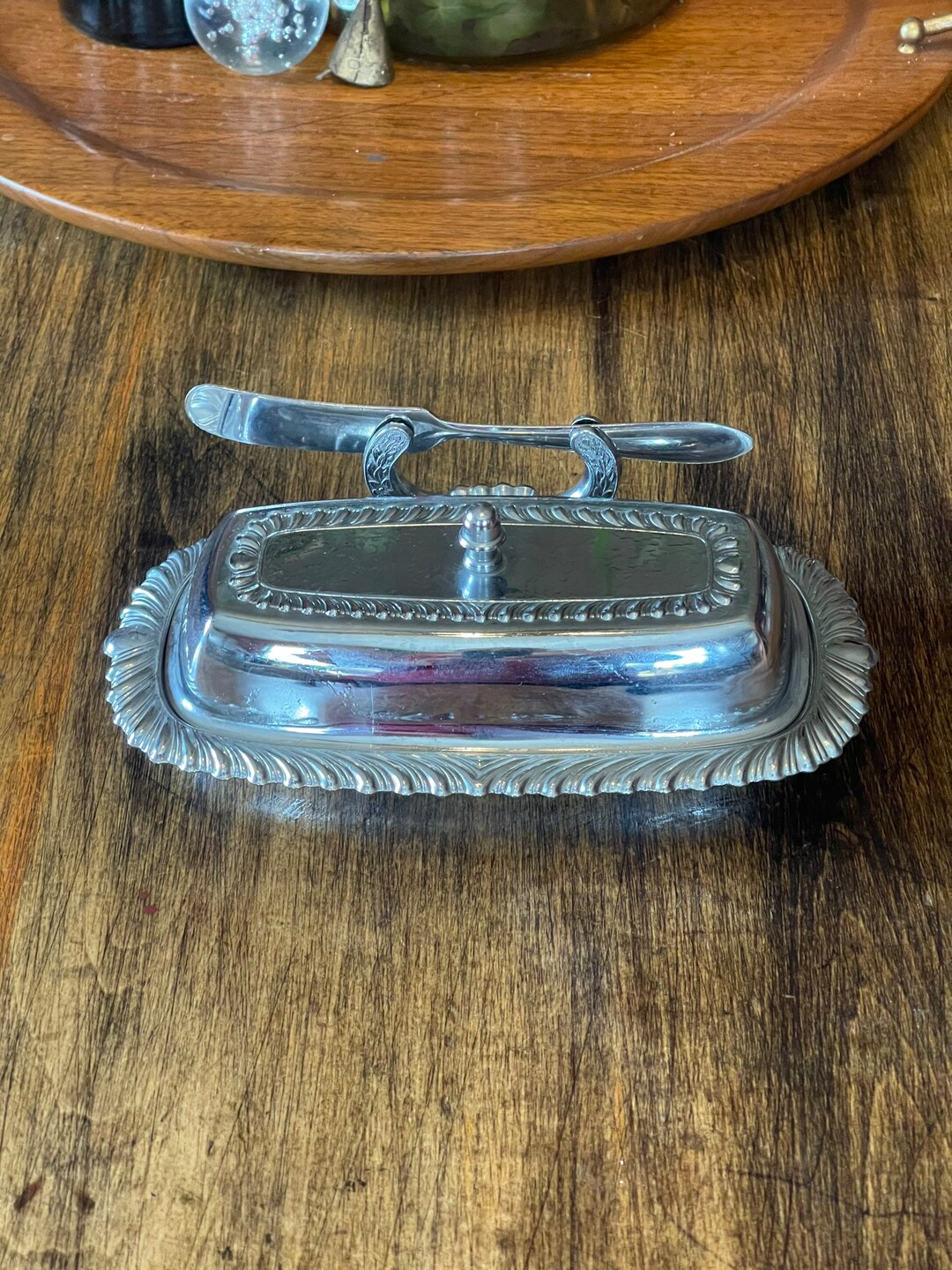 Vintage IRVINWARE Butter Dish & Knife W/ Glass Liner 22760 Etsy