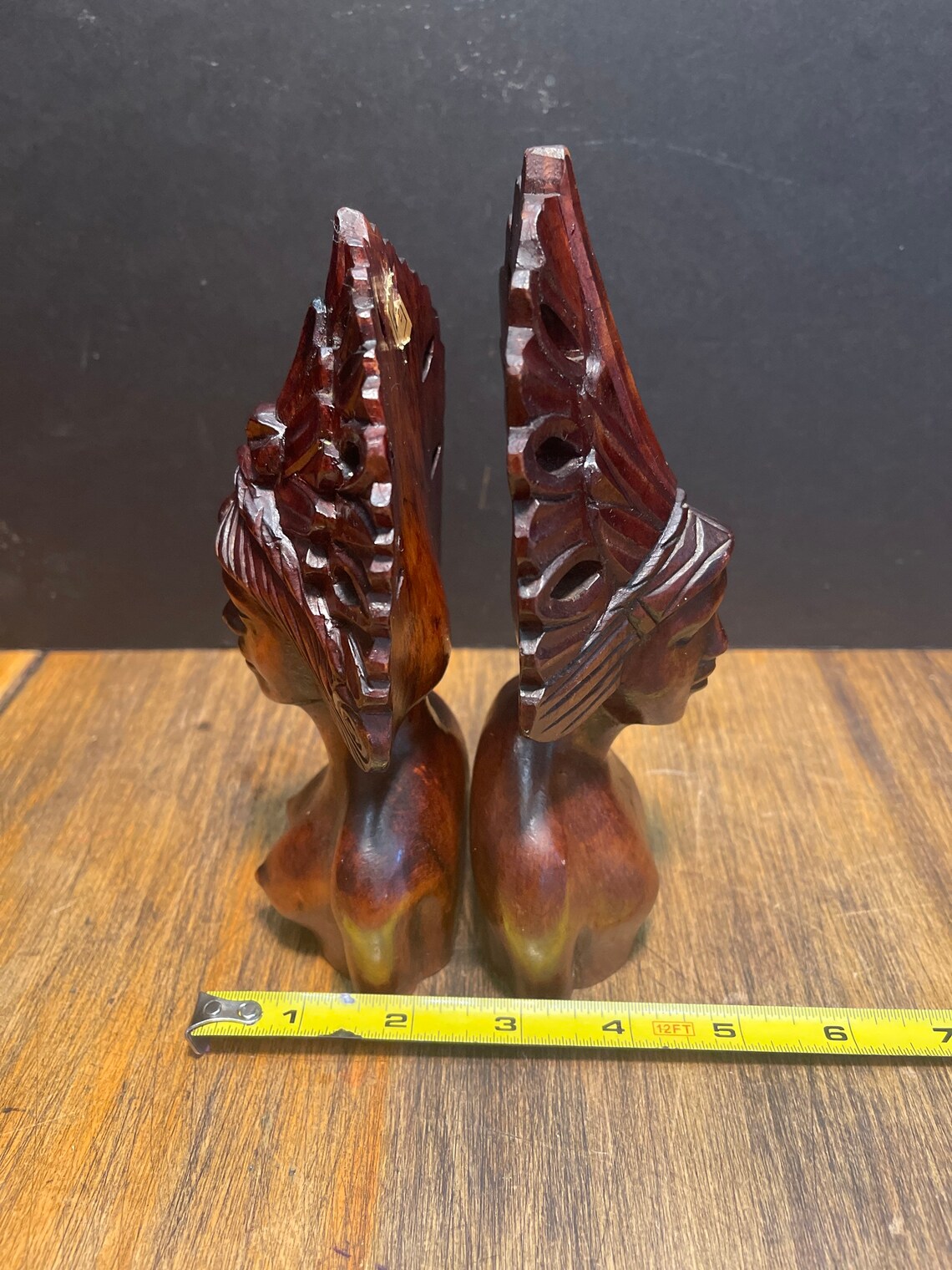 Carved Wood Philippines Busts of Man and Woman Etsy