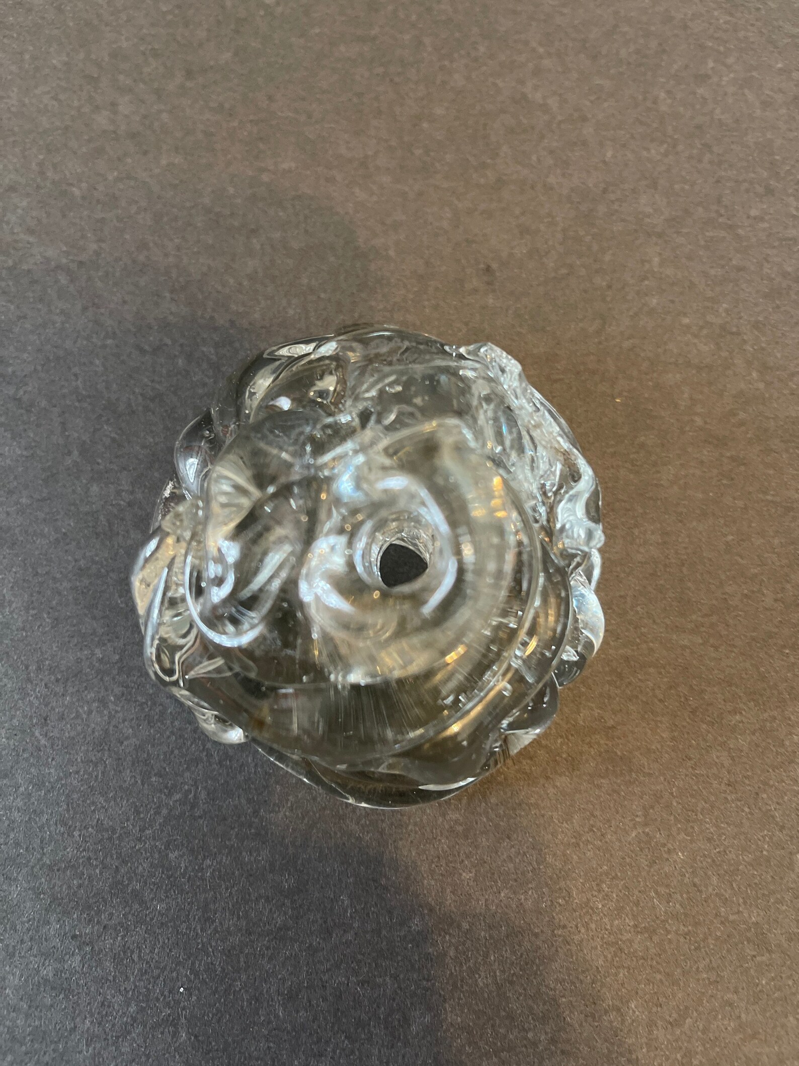 Vintage Hand Blown Glass Pen/ Pencil Holder Etsy