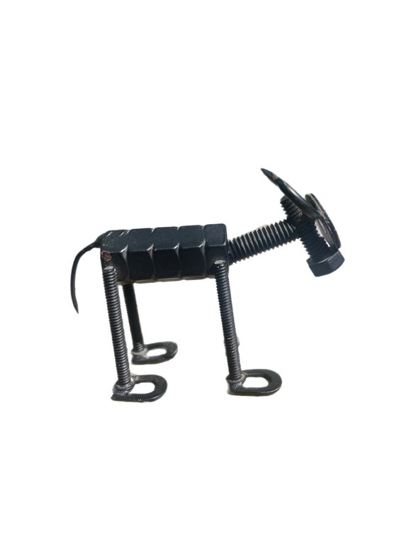 Handmade Metal Bull Nuts & Bolts Sculpture Taurus Zodiac Sign Etsy