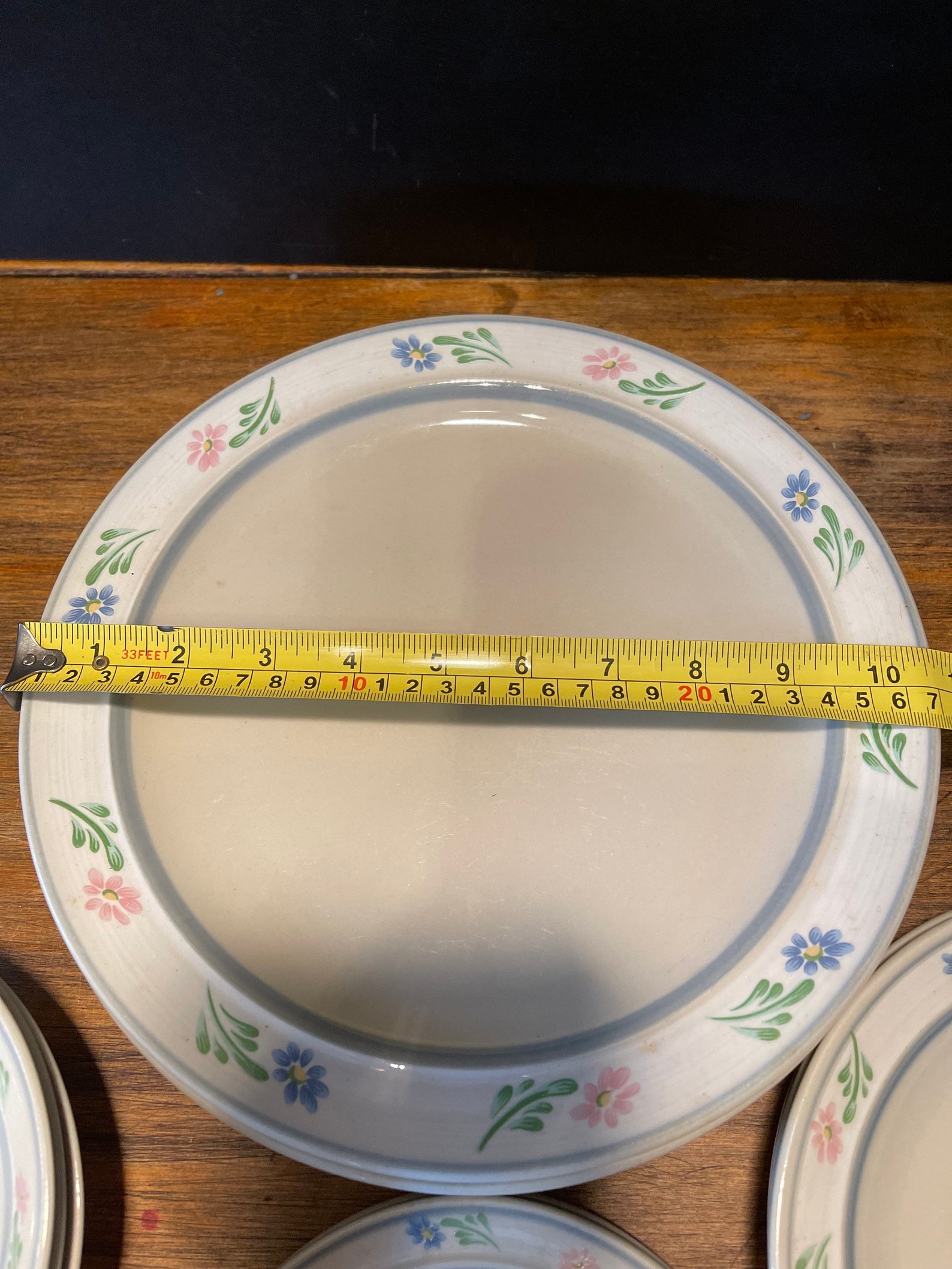 Vintage Tienshan Stoneware Wild Flower Pattern 17 Pieces Etsy