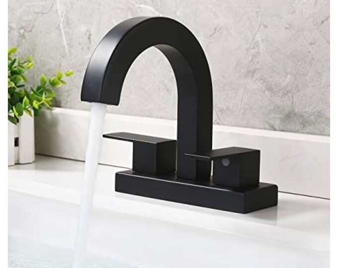KES Bathroom Faucet Matte Black Vessel Sink Faucet for Bathroom Sink 2