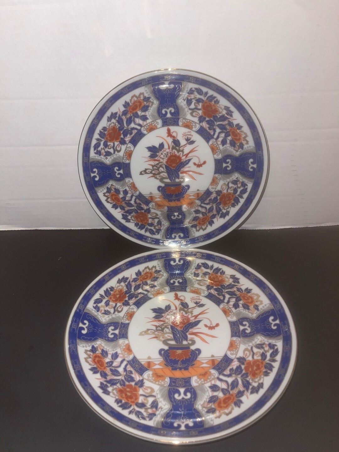 Vintage Arita Eiwa Kinsei Japanese Plates Set of 2 Etsy