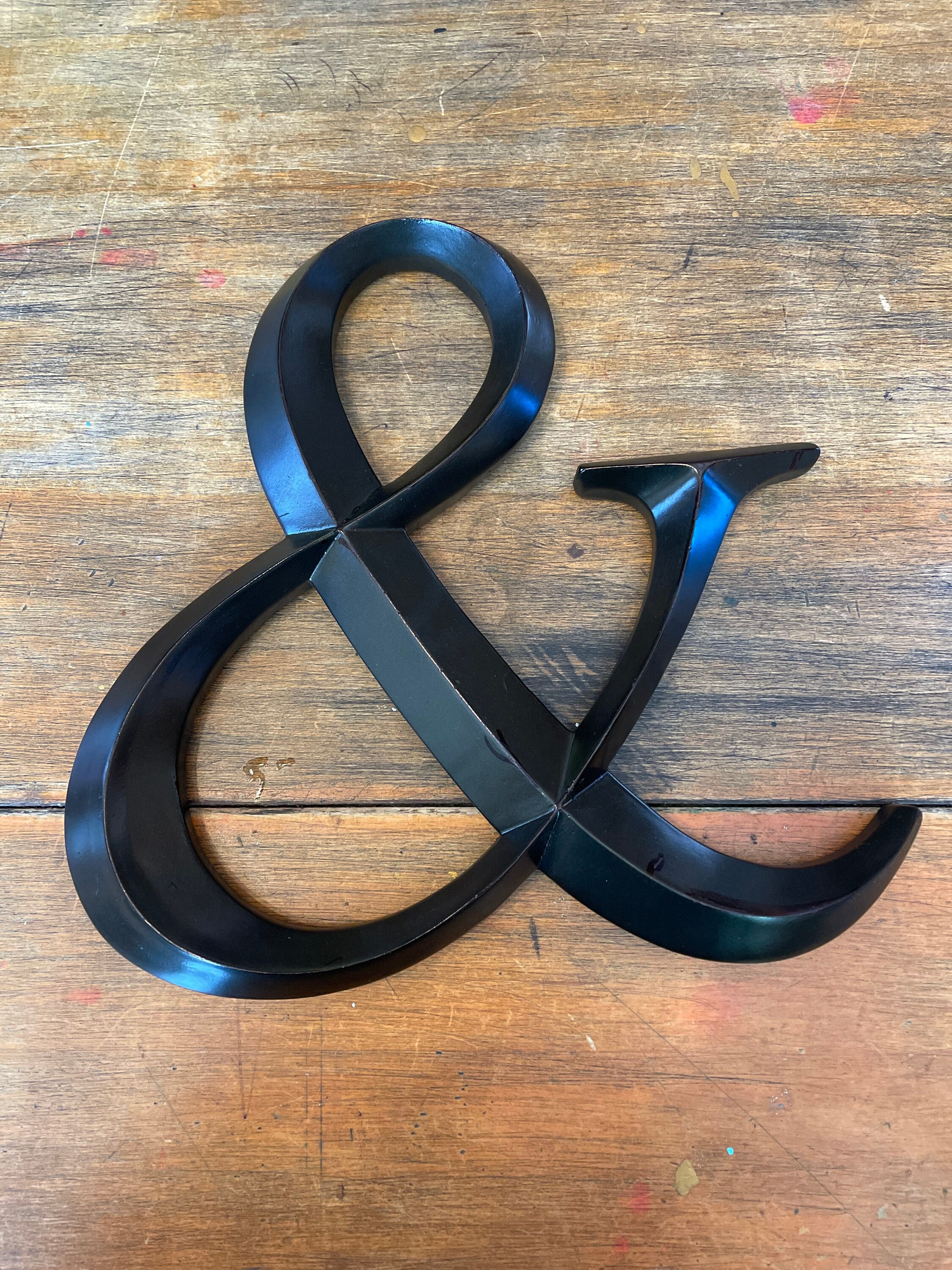 And Sign & Metal Wall Decor AMPERSAND Wedding Etsy