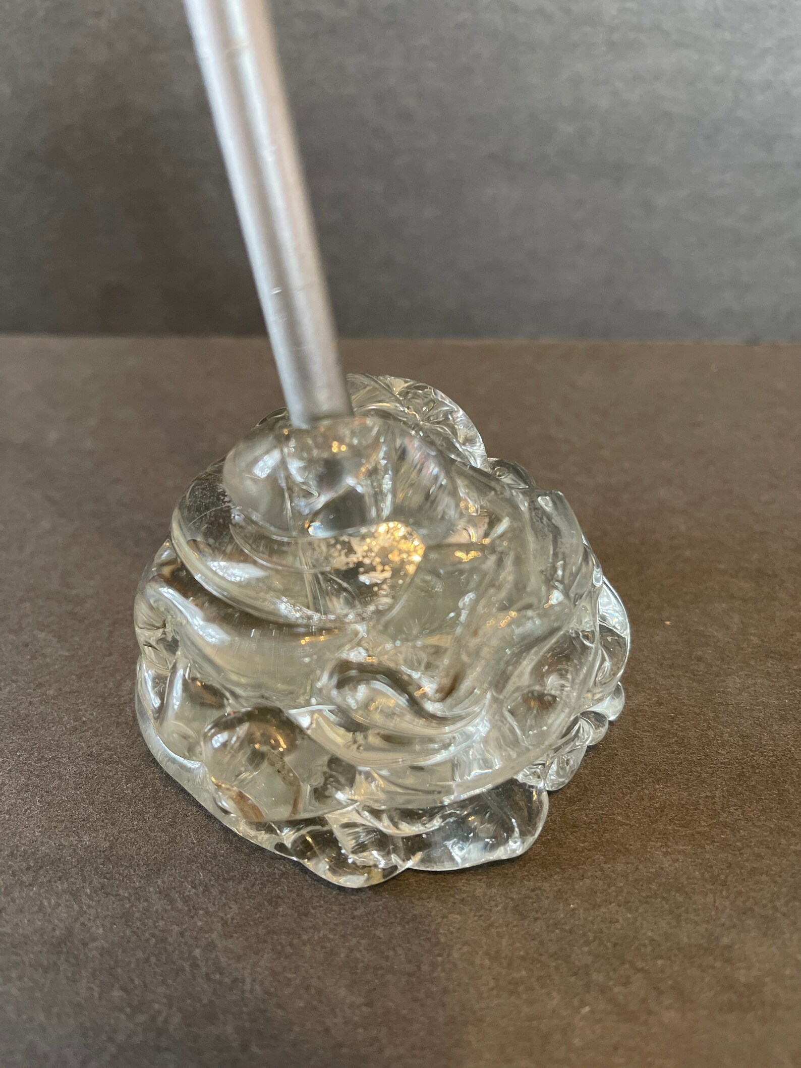 Vintage Hand Blown Glass Pen/ Pencil Holder Etsy