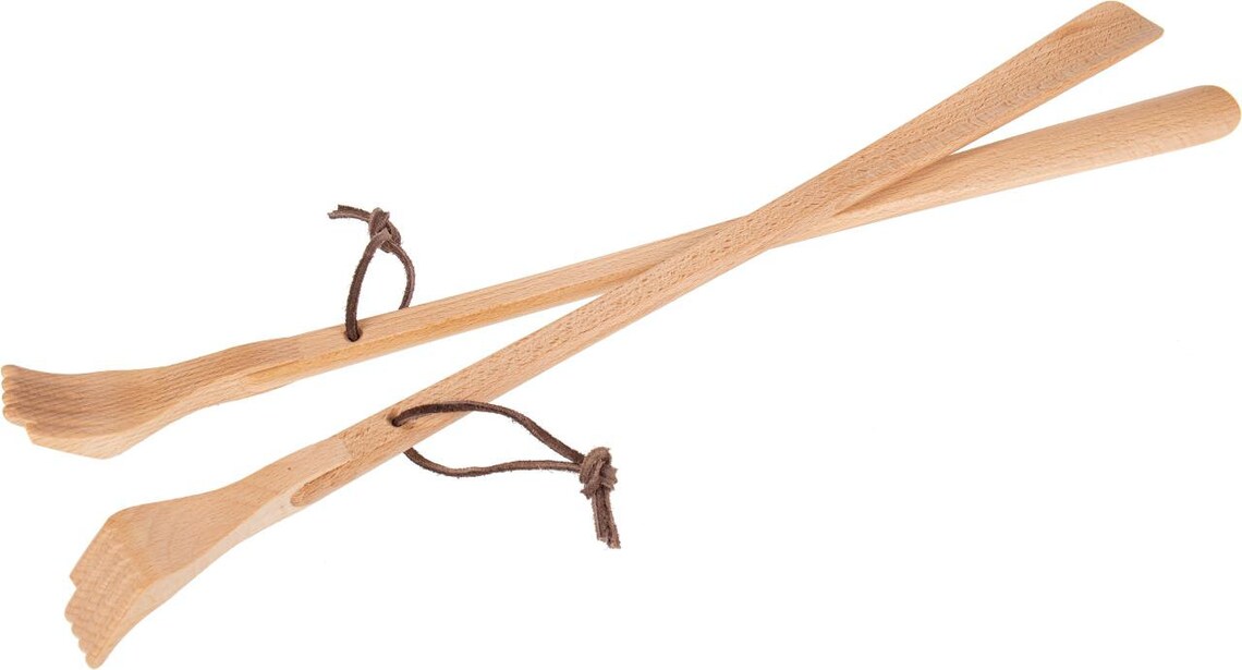 2in1 shoe spoon incl. back scratches made of wood Etsy
