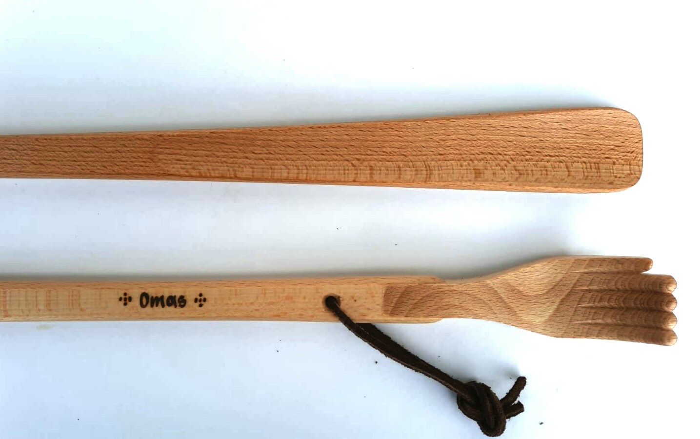 2in1 shoe spoon incl. back scratches made of wood Etsy